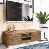 Chic Teak Solid Wood TV Stand for TVs up to 65"