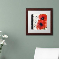 Trademark Fine Art 'Scarlet Poppies I' by Colour Bakery Framed Painting Print