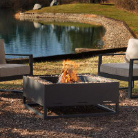 Real Flame Trey Outdoor Wood Burning Fire Pit