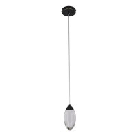 Orren Ellis This Exquisite LED Pendant Is In A Brass Finish. The Frame Is Made Out Of Metal, And It Comes With A Clear C