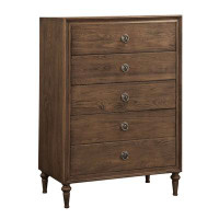 Darby Home Co Adesire Reclaimed Oak Chest with 5 Drawer