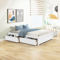 Latitude Run® BED WITH TWIN TRUNDLE AND TWO DRAWERS