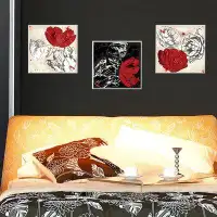 Red Barrel Studio Arata 'Floral' 3 Piece Wall Plaque Set