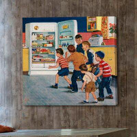 Marmont Hill Refrigerator Raid by Amos Sewell Painting Print on Wrapped Canvas