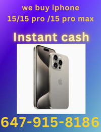INSTANT CASH -HARD TO BEAT We buy all brand new sealed iphone cash on spot 647-915-8186