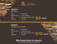 Rusty Real Stone - Large Inventory