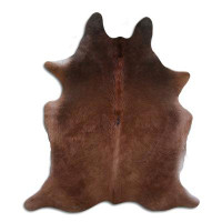 Foundry Select NATURAL HAIR ON Cowhide RUG BROWN 2 - 3 M GRADE A