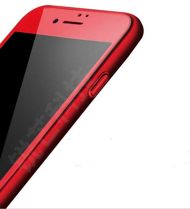 iPhone 7/7plus , RED  Tempered Glass Screen PROTECTORS in Cell Phone Accessories in City of Montréal - Image 3