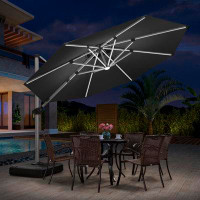 Charlton Home Cotter 11' Cantilever Umbrella (Must Purchase Base Separately)