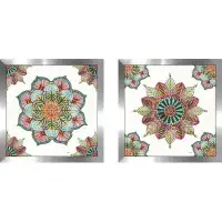 Made in Canada - Bungalow Rose Mandala Morning V - 2 Piece Picture Frame Graphic Art Print Set on Paper