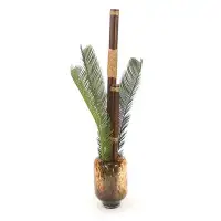 Bayou Breeze 29.5" Artificial Palm Plant in Decorative Vase