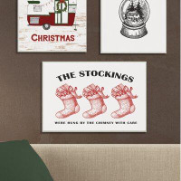 The Holiday Aisle® 'The Stockings Vintage Icons' Graphic Art Print