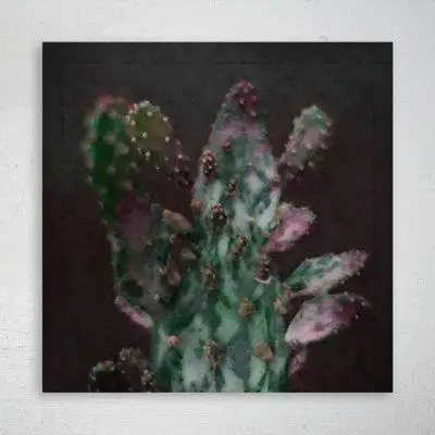 Foundry Select Shallow Focus Photo Of Green And Purple Plants - 1 Piece Square Graphic Art Print On Wrapped Canvas