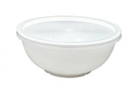 32oz Plastic Microwavable Bowl - White (Not Include Lids)