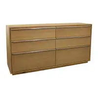 MOTI Furniture Sarasota 6 - Drawer 60" W Double Dresser