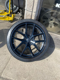 SET OF FOUR 19 / 20 DOUBLE STAGGERED FAST HRE REPLIKA WHEELS!! COMES MOUNTED ON 265 / 35 R19 AND 305 / 30 R20 MICHELINS