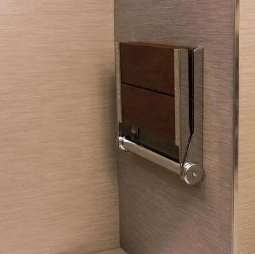 18 & 26 In SerenaSeat Pro Wall-Mounted Stainless Shower Seat-500lb Rated  Invisia Collection - 5 metal / 2 Seat Finishes in Plumbing, Sinks, Toilets & Showers - Image 4