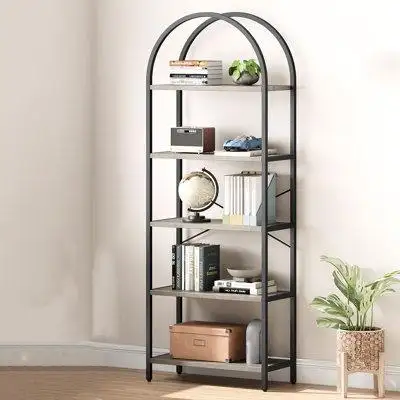 The bookshelf is designed with high-density medium density fiberboard and a well structured iron met...