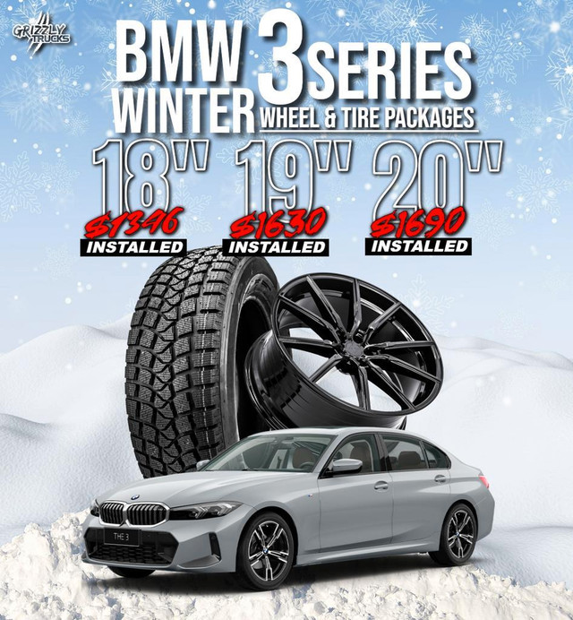 BMW 3 Series/5 Series Winter Packages/Pre-Mounted/Installed/Free New Lug Nuts in Tires & Rims in Edmonton Area