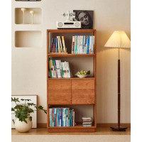 LORENZO Simple all solid wood bookcase display cabinet