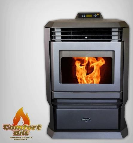 ComfortBilt HP61 Pellet Stove - 2 Finishes - 51 pound hopper capacity, 50,000 BTU, EPA and CSA Certified in Fireplace & Firewood