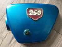 1970 Honda CB250 Candy Blue Side Frame Cover Panel