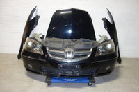 JDM Acura RL Front End Conversion Bumper HID Headlights Fenders Hood Rebar Grille Fog Lights 2005-2008