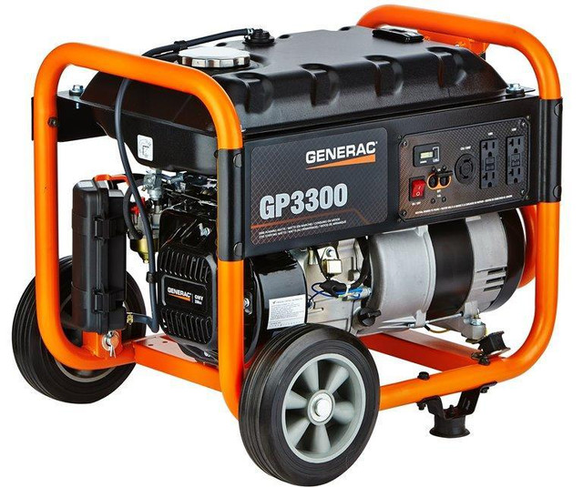 New GENERAC 3300 PORTABLE GENERATOR - 10 Hours of power per tank - Ideal for Emergencies in Other in Ontario