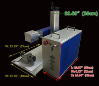 Open box Portable 20W Fiber Optic Marking / Marker / Engraving Laser 130070