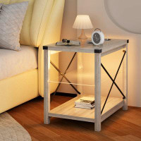 Wrought Studio 23"End Table With Light And Charging Station