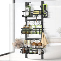 Rebrilliant 3-Tier Over-The-Door Shower Caddy, Hanging Shower Caddy Rack With Soap And Toothbrush Holder, Rustproof Bath