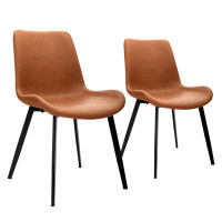George Oliver Modern dining Chair - Brown