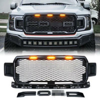 NEW 2018-2019 FORD RAPTOR STYLE FRONT GRILL & RUNNING LIGHTS FD0001
