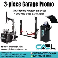 Brand New Tire Machine + Wheel Balancer + Car lift 9000 lbs Mechanic shop equipment certified 3 pieces promo