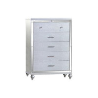 House of Hampton Sterling Mirror Framed Chest Made With Wood In White Colour