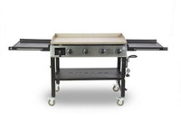 Pit Boss® Deluxe 4 Burner Portable Gas Griddle - PB757GD Handy Fold-and-Go Design, 4.7mm thick Griddle Surface