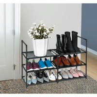Rebrilliant Rebrilliant™ 3 Tiers Shoe Rack 12-15 Pairs Sturdy Shoe Shelf
