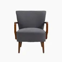 George Oliver Wood Frame Armchair,  Modern Accent Chair Lounge Chair for Living Room