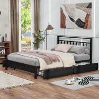 Latitude Run® Storage Platform Bed With 4 Drawers