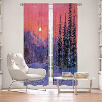 East Urban Home Lined Window Curtains 2-Panel Set For Window From East Urban Home By David Lloyd Glover - Rising Snow Mo