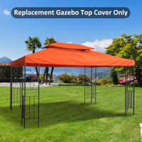 Gazebo canopy replacement 13.1' x 9.8' Rust Red