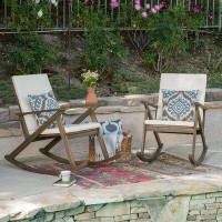 George Oliver Gerling Outdoor Rocking Chair with Cushions
