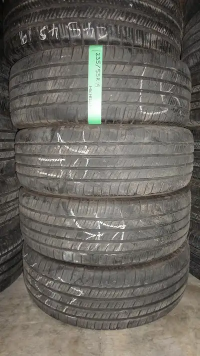 235 55 19 4 Michelin Primacy Used A/S Tires With 75% Tread Left