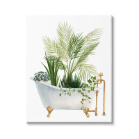 Latitude Run® Various Plants Greenery Vintage Tub - Wrapped Canvas Graphic Art