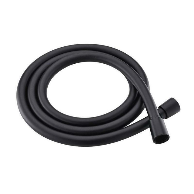 PVC 59 Inch Matte Black Smooth Flexable Rubber Hand Shower Hose ( Hand Held shower Heads Also Available ) in Cabinets & Countertops - Image 3