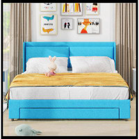 Latitude Run® Storage Upholstered Hydraulic Platform Bed With 2 Drawers