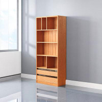 Loon Peak Solid wood home bookcase with drawers