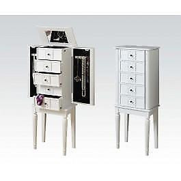 Jewelry Armoire in 4 different finishes  - 16" x 10" x 40"H  ( Gold, Teal, Silver & White )    97168 in Home Décor & Accents in Alberta - Image 3