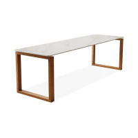 Fit and Touch 86.61" White Rectangular Slate desks
