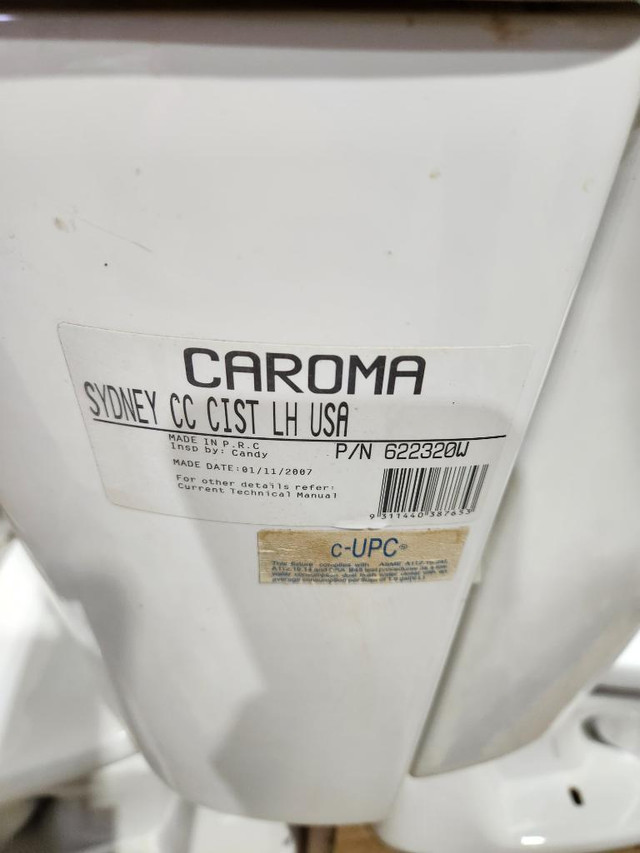 Industrial Toilet - Caroma 622320W Sydney Dual-Flush Toilet, White. in Other Business & Industrial in Manitoba - Image 2